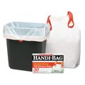 Handi-Bag 13 gal Trash Bags, 24 in x 27.38 in, Medium-Duty, .95 Mil, White, 50 PK HAB6DK50